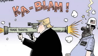 這就是美國發(fā)動貿易戰(zhàn)的后果,18張西方漫畫告訴你