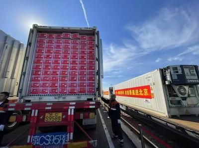 首趟&ldquo;京滇&middot;瀾湄線(xiàn)&rdquo;中老鐵路國(guó)際貨運(yùn)列車(chē)抵京 390噸老撾香蕉新鮮